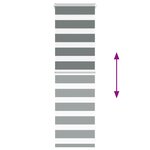 vidaXL Store zèbre gris foncé largeur du tissu 45 9 cm polyester