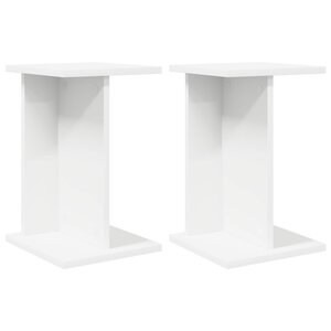 vidaXL Support de Plante 2 pièces Blanc 25 x 25 5 x 40 5 cm