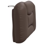 vidaXL Coussin de tête de lit Hvar marron 80 cm similicuir