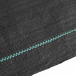 vidaXL Membrane anti-mauvaises herbes noire 1 5 x 100 m PP