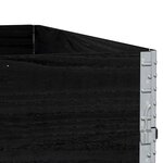 vidaXL Jardinière noir 100x100 cm bois massif de pin