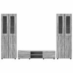 vidaXL Ensemble meuble TV FLORIN Gris Sonoma Bois d'ingénierie
