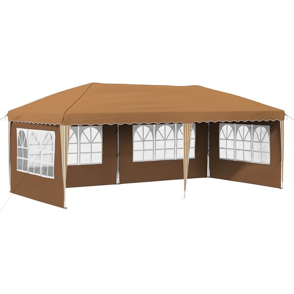 vidaXL Tente de fête pop-up 575 x 289 x 245 cm Beige