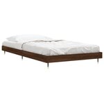 vidaXL Cadre de lit chêne marron 90x200 cm bois d'ingénierie