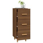 vidaXL Buffet Chêne marron 34 5x34x90 cm Bois d'ingénierie