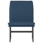 vidaXL Chaise longue Bleu 52x75x76 cm Tissu