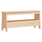 vidaXL Banc d'entrée 100x28x45 cm Bois massif Pin