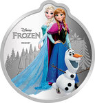 Pièce de monnaie en argent g 31.1 (1 oz) millésime disney pamp frozen