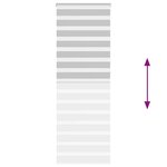 vidaXL Store zèbre gris clair largeur du tissu 65 9 cm polyester