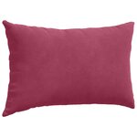 vidaXL Coussins de canapé 2 Pièces Rouge bordeaux 50 x 30 cm