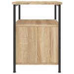 vidaXL Table de chevet chêne sonoma 34x35 5x50 cm bois d'ingénierie