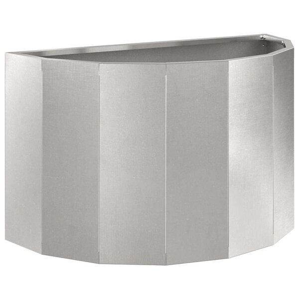vidaXL Jardinière Argent 60 x 30 x 35 cm Acier inoxydable
