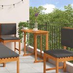 vidaXL Ensemble bistro de jardin 6 Pièces Marron Bois d'acacia massif
