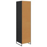 vidaXL Garde-robe 2 Pièces Chêne noir 50 x 50 x 200 cm Bois d'ingénierie