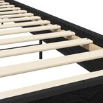 vidaXL Cadre de lit Chêne noir 80 x 200 cm Bois d'ingénierie
