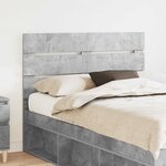 vidaXL Tête de lit Gris béton 120 cm Bois d'ingénierie