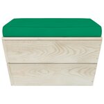 Vidaxl salon de jardin palette 3 pièces avec coussins épicéa imprégné