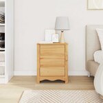Table de chevet "DRAMMEN" 45x35x56 cm en bois de pin massif