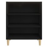 Vidaxl buffet noir 57x35x70 cm aggloméré