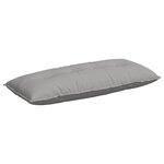 vidaXL Coussin de Dos Gris nuage 120 x 19 x 50 cm tissu