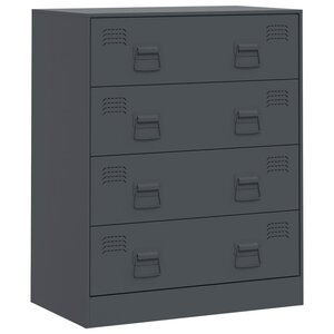 vidaXL Buffet anthracite 67x39x83 cm acier