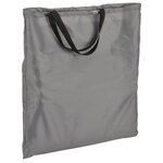 HI Chaise tapis de plage pliable PVC Gris