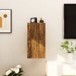 vidaXL Meubles TV muraux 2 Pièces Chêne fumé 30 5x30x30 cm