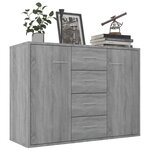 vidaXL Buffet Sonoma gris 88x30x65 cm Bois d'ingénierie