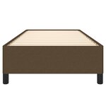 vidaXL Cadre de lit sans matelas marron foncé 100x200 cm tissu