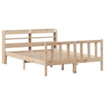 vidaXL Cadre de lit sans matelas 140x190 cm bois de pin massif