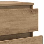 vidaXL Commode chêne artisanal 60x36x103 cm bois d'ingénierie