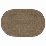 vidaXL Tapis de surface Noir 205 x 305 cm Jute