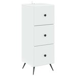 vidaXL Armoire à tiroirs Blanc 33 x 34 5 x 90 cm Bois d'ingénierie