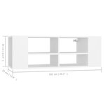 vidaXL Meuble TV mural Blanc 102x35x35 cm Aggloméré