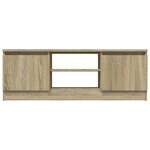 vidaXL Meuble TV avec porte Chêne sonoma 102x30x36 cm