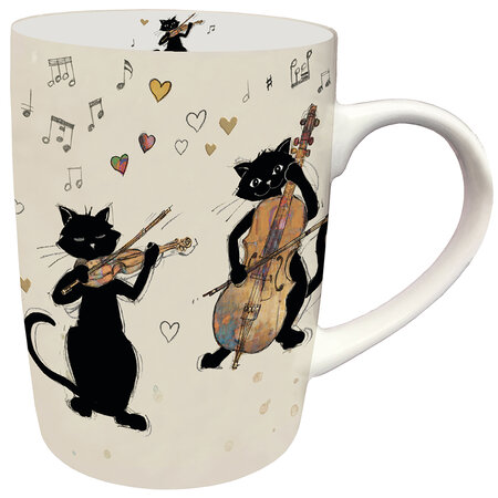 Tasse en céramique  les chats musiciens