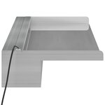 vidaXL Déversoir pour cascade avec LED RVB Inox 108 cm