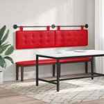 vidaXL Tête de lit suspendue Rouge Simili cuir