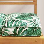 vidaXL Coussins de palette pour siège 2 Pièces Motif feuilles 40x40x8 cm Tissu Oxford