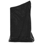 vidaXL Portant de bois de chauffage et housse de pluie acier galvanisé