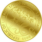 Monnaie PERSEUS 1/1000 Oz Or 12$ Liberia 2026 (PRÉCOMMANDE)
