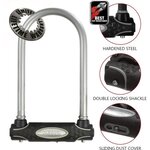MASTER LOCK Antivol Vélo U [A Clé] - Idéal pour les Vélos, Vélos Electriques, VTT et autres