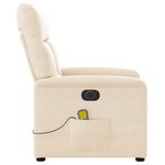 vidaXL Fauteuil inclinable de massage électrique beige