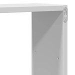 vidaXL Étagère murale blanc 96x18x60 cm bois d'ingénierie