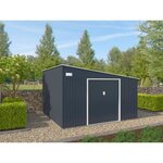 Abri de jardin acier 11,01  m2. avec kit d'ancrage inclus