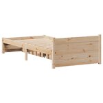 vidaXL Cadre de lit sans matelas 100x200 cm bois massif de pin