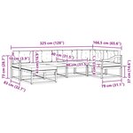 vidaXL Ensemble de canapés d'extérieur 5 pc Blanc et gris clair
