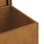 vidaXL Boîte de Rangement Extérieure Marron 80 x 50.5 x 50 cm