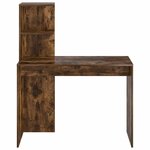 vidaXL Bureau Chêne fumé 102 x 50 x 124 cm Bois d'ingénierie