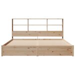 vidaXL Lit bibliothèque sans matelas 180x200 cm bois massif de pin